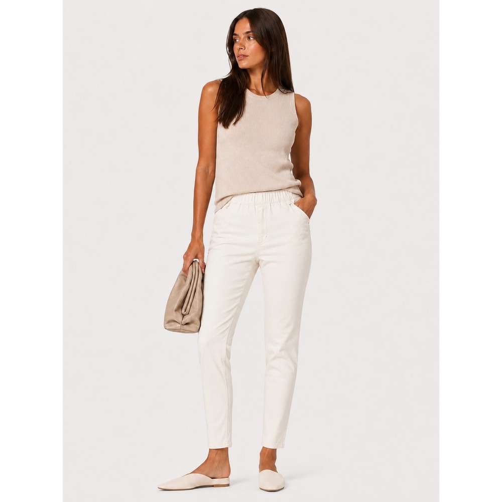 Flog White‎ Cotton Lycra Skinny Pull On Pants Size 25 S NWOT New